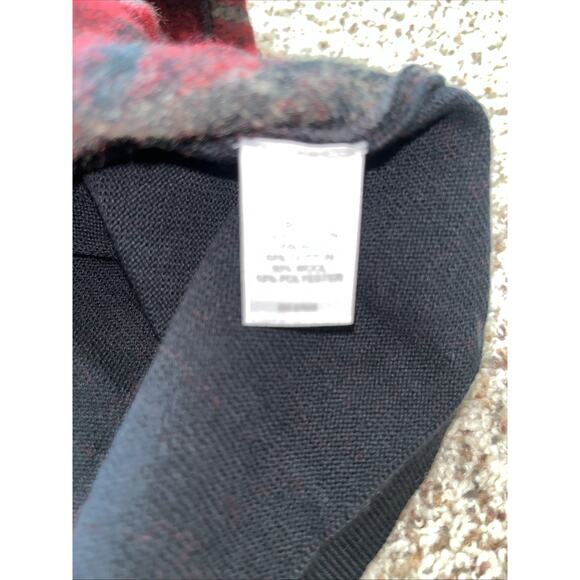 J. Jill Woman Pullover Sweater Size 2X Red Black Plaid Holiday Preppy Classic - Picture 7 of 8